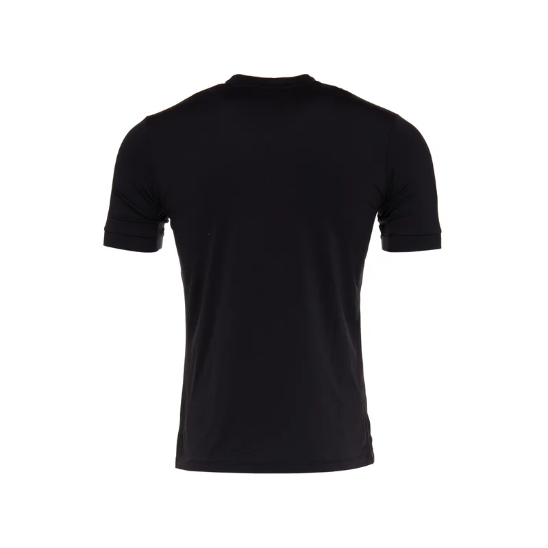 T-shirt Leisure time - black, cotton with 3/4 zip 2024/2025